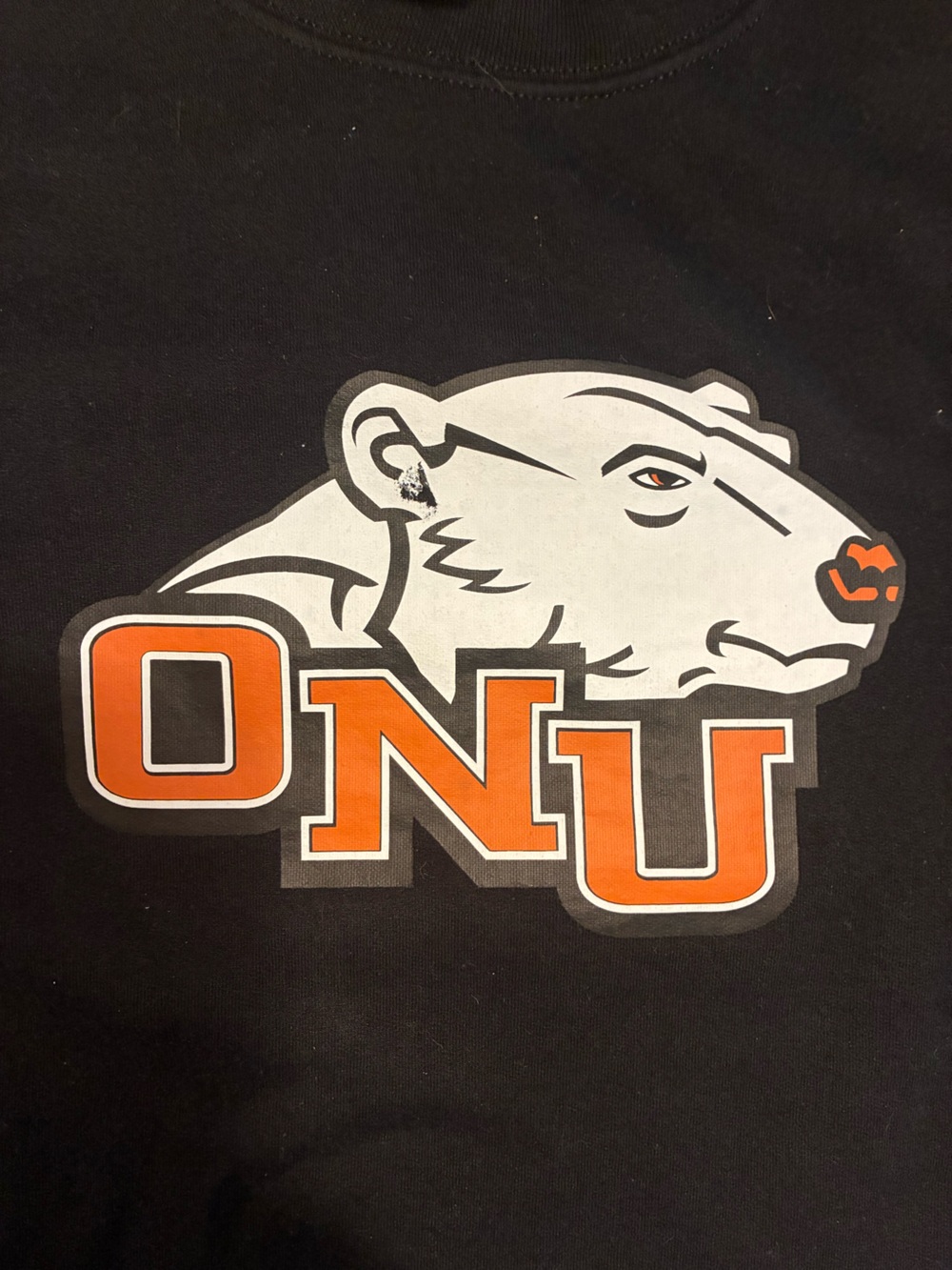 Ohio Northern University Polar Bears Men’s XL Black Sweatshirt Gildan